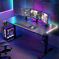 Artiss Electric Standing Desk Height Adjustable Gaming Desk Home Office 140cm- BK-AB