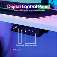 Artiss Electric Standing Desk Height Adjustable Gaming Desk Home Office 140cm- WH-AB