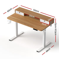 Artiss Electric Standing Desk Height Adjustable Sit Stand Desk Home Office