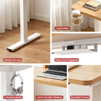 Artiss Electric Standing Desk Height Adjustable Sit Stand Desk Home Office