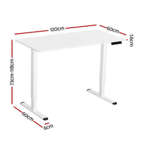 Electric Standing Desk Sit Stand Desks 120CM