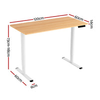 120CM Artiss Electric Standing Desk Sit Stand Desks Home Office Computer Desk