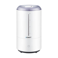 Devanti Ultrasonic Humidifier Aroma Diffuser Top Fill Quiet Bedroom 4L White