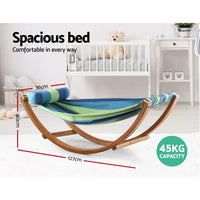 Gardeon Hammock Bed Outdoor Camping Kids Timber Hammock Rocking