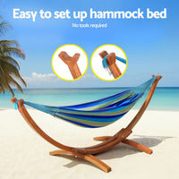 Hammock Bed Stand Larch Wood 315cm Length