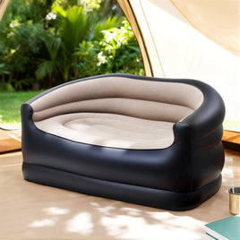 Gardeon Outdoor Air Sofa Inflatable Couch Two-Seater Lounge Chair with Pump Blow Up Couches for Camping