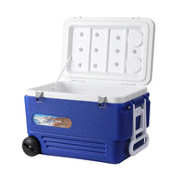 Glacio 60L Portable Ice Cooler Box With Wheels Camping Fridge