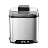 Devanti Ice Cream Maker Machine 2L Homemade Gelato Sorbet Frozen Drinks Sliver