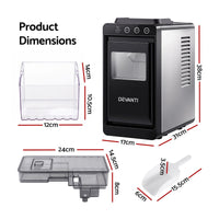 Devanti Ice Maker Ice Slim Compact Countertop Machine 12KG/24H for Home