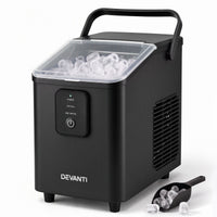Devanti Ice Maker 11-12kg Portable Bullet Cube Machine Black