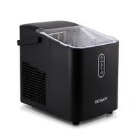 Devanti Ice Maker Portable Ice Machine Countertop Bullet Cube 12KG Black