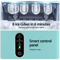 Devanti 12KG Ice Maker Machine Bullet Ice Cube Portable Green