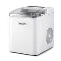 Devanti Ice Maker Machine Portable 12kg Countertop w/Self Cleaning 1.2L White