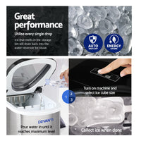 2.4L Stainless Steel Portable Ice Cube Maker