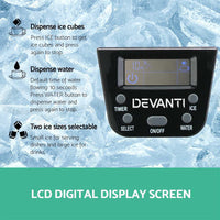 Devanti 12kg Ice Maker Machine with Water Dispenser