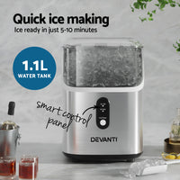 Devanti Ice Maker Machine 15kg Nugget Ice Cube