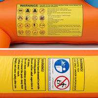 Keezi Inflatable Kids Pool Play Park Jumping Castle Volleyball Net with Blower Balls 4mx4.37m