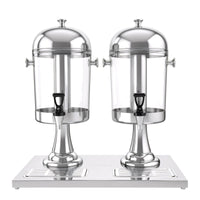 5-Star Chef 16L Dual Tank Juice Dispenser Drink Beverage Server Ice Tubes