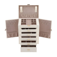 Embellir Jewellery Box 6 Layer Organiser Large Display Case Storage