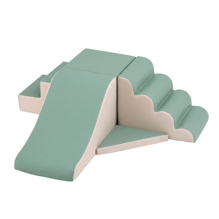 Keezi Kids Climbing Blocks 4-Piece Foam Toddler Playset Soft Indoor Climbing Toy Rocker