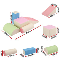 Keezi Kids Climbing Blocks 5-Piece Foam Toddler Playset Soft Indoor Climbing Toy Rocker