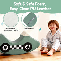 Keezi Kids Climbing Blocks Foam Toddler Playset Soft Indoor Climbing Toy Rocker Green