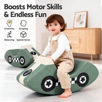 Keezi Kids Climbing Blocks Foam Toddler Playset Soft Indoor Climbing Toy Rocker Green