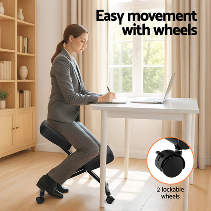Artiss Kneeling Chair Ergonomic Office Chairs Home Knee Seat Posture Stretch Rest