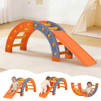 Keezi Kids Climbing Frame Set With Slide Indoor Outdoor Toddler Toys Pikler Arch Climber