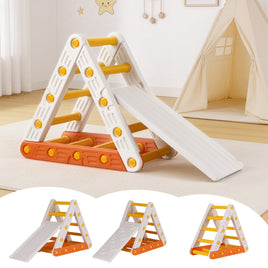 Keezi Kids Climbing Frame Set With Slide Indoor Outdoor Toddler Toys Pikler Triangle Climber