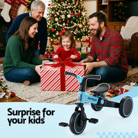 RIGO Tricycle Bike, Kids Bike with 3 wheels, Carbon Steel 70cm Blue