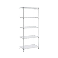 Artiss 5-Tier Kitchen Rack Shelf Shelving Unit 60x35x150CM Adjustable Metal Storage Shelves Silver