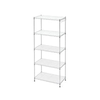 Artiss 5-Tier Kitchen Rack Shelf Shelving Unit 60x35x150CM Adjustable Metal Storage Shelves Silver