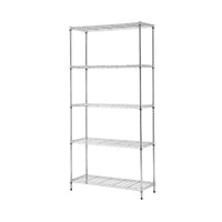 Artiss 5-Tier Kitchen Rack Shelf Shelving 90x35x182CM Adjustable Metal Storage Shelves