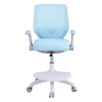Keezi Kids Ergonomic Study Chair Adjustable w/ Wheels Footrest Blue