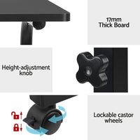 Laptop Desk Table Adjustable 60CM Black