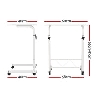 Laptop Desk Table Adjustable 60CM White