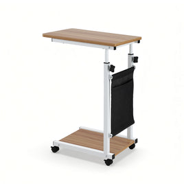 Artiss Laptop Desk Height Adjustable Mobile Workstation Computer Desks 48CM Oak