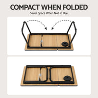 Artiss Laptop Desk Bed Table Foldable Portable Desktop Black