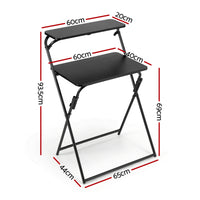 Artiss Laptop Desk Foldable Study Desk Home Office Black