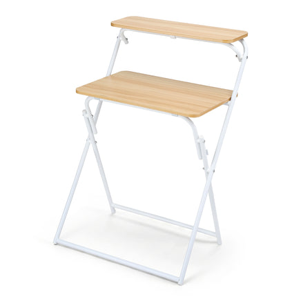 Artiss Laptop Desk Computer Foldable Study Desk Home Office Oak