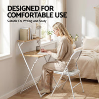 Artiss Laptop Desk Foldable Study Desk Home Office Oak