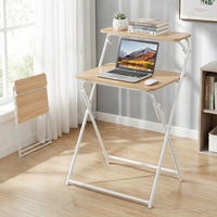 Artiss Laptop Desk Foldable Study Desk Home Office Oak