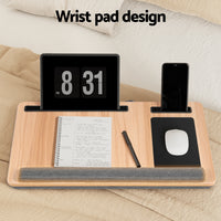 Artiss Lap Desk Laptop Desks Portable w/ Wrist-rest Phone Slot Mouse Pad 55CM