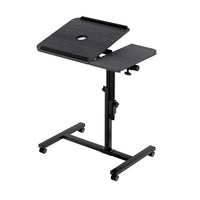 Artiss Laptop Desk Table Fan Cooling Black 60CM