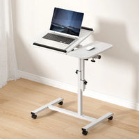 Artiss Laptop Desk Table Fan Cooling White 60CM