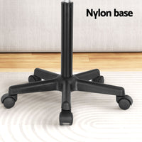 Laptop Desk Portable Height Adjustable Table Caster Wheels 60CM Black