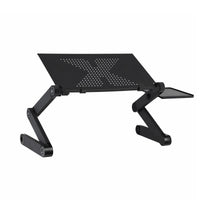 Artiss Laptop Stand Aluminium Computer Riser Foldable Lap Desk Bed Table Black