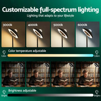 Artiss 2-in-1 LED Floor Lamp with Galaxy Projector &Remote, 178cm Tall Torchiere Standing Light with Dynamic RGB Aurora Stepless 4 Colour Temperatures, 1H Timer for Living Room, Bedroom Kids Room