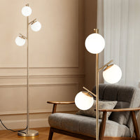 Artiss 3-Light Tree Floor Lamp 165cm Tall Standing Light with Sphere Glass Shades for Modern Homes